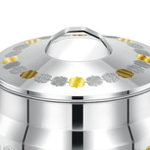 Pradeep Arah Stainless Steel Hot Pot Gold, 2000 ml - Image 3