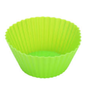 6-Piece Non-stick and Reusable Silicon Cupcake Molder in Mint Color - Image 5