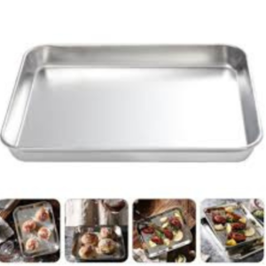 "Roasting Dish" "Aluminium" "Dish Silver"