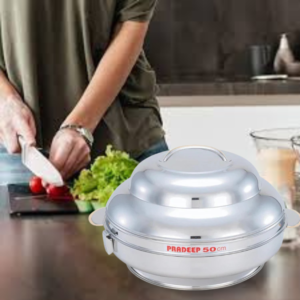 Pradeep Sparkling Jumbo Stainless SteelHot Pot, 30 cm - Image 2