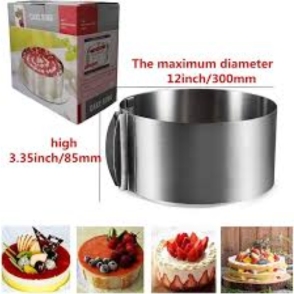 "Steel" "versatile tool" "Adjustable Tool" "Corrosion" "Dessert Ring" "Dimensions range"