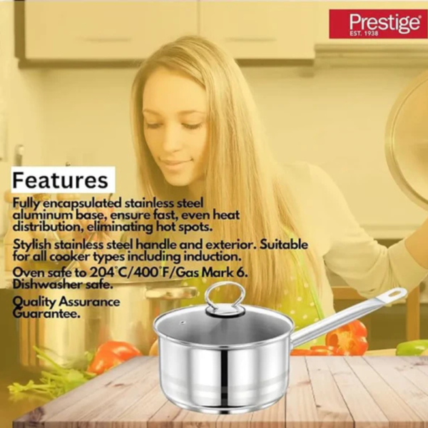 "PRESTIGE" "SAUCE PAN" "STEEL SAUCE"