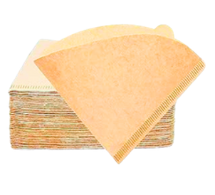 100PCS DISPOSABLE COFFEE FILTER BROWN