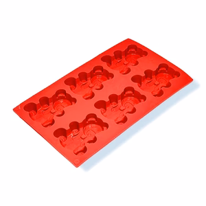 BEAR SHAPED - SILICONE BAKING MOULD - D 88X71 X H 20mm - 6 CUPS