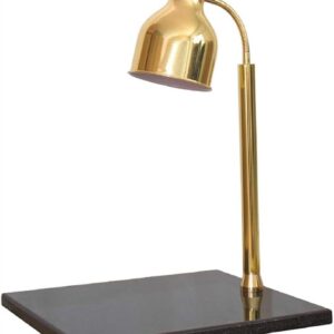 Stainless Steel Gold Heating Lamp Single with Black Marble Base 550*500*h750mm