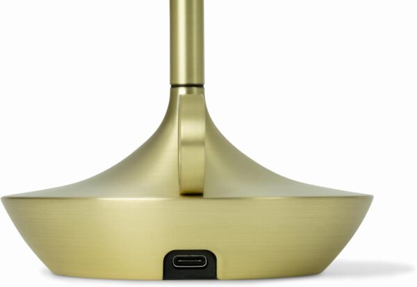 Cordless Table Lamp Set of 2 Gold for Bar and Dining