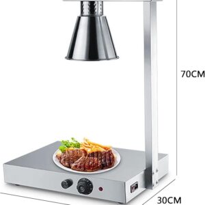 Stainless Single Head Heat Lamp 30-80°C Temperature Regulation