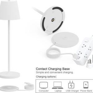 Cordless Table Lamps White Set of 2 Pack White 5200mAH