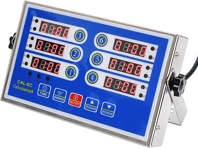 YOOYIST Commercial 6 Channels Digital Kitchen Timer