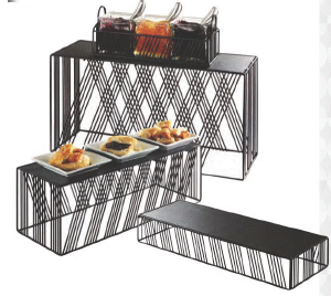 Stainless Steel Buffet Elevation Riser Stand 3 Steps Portland