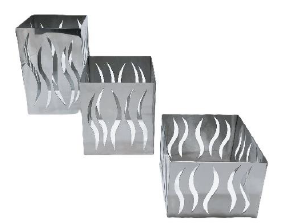 Stainless Steel Buffet Elevation Stand Square Set of 3