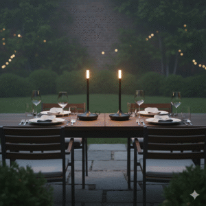 Cordless Table Lamp Set of 2 Black for Bar and Dining - Image 3