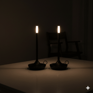 Cordless Table Lamp Set of 2 Black for Bar and Dining - Image 2