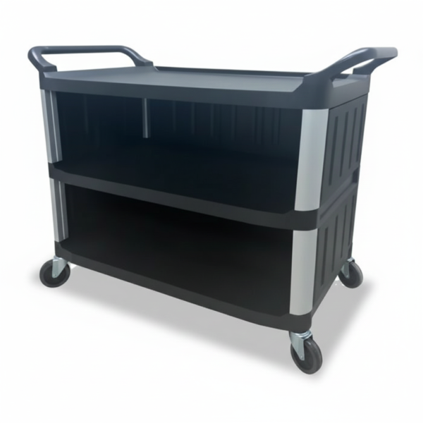 service trolley, 85 x 50 x 95 cm, black
