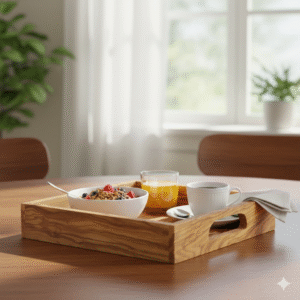Olive Wood Rectangular Tray 30 x 20 Cm