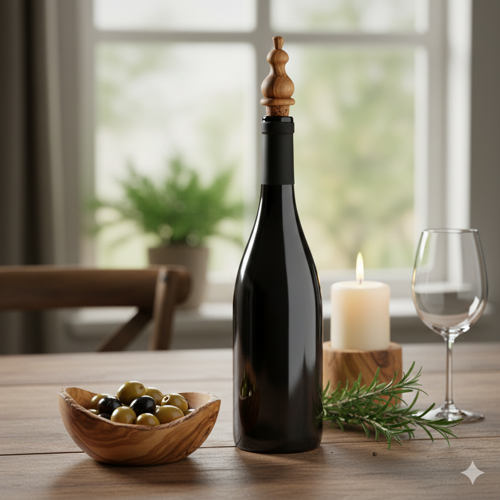 Olive Wood Wine Stopper