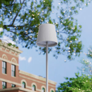 Cordless Table Lamp Black Set of 2 Pack White 5200mAH Square Base