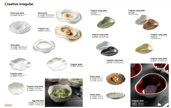 PREMIUM CERAMIC MOLECULAR CREATIVE IRREGULAR PATTREN (HOTEL USE)