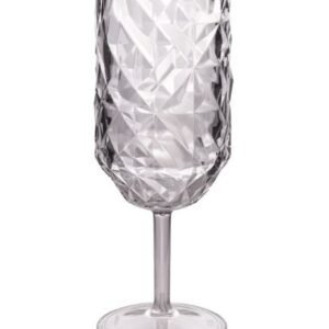 POLYCARBONATE PRISMA GOBLET GLASS 400ML GRAY