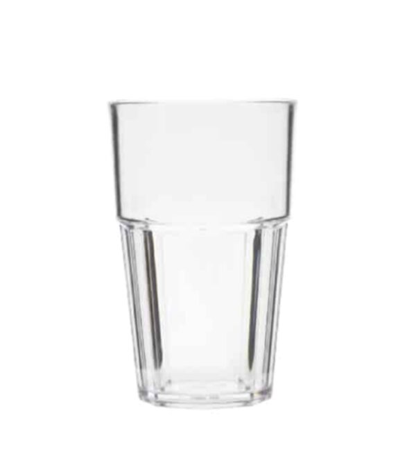 POLYCARBONATE CASABLANCA STACKABLE TUMBLER 400 ML CLEAR