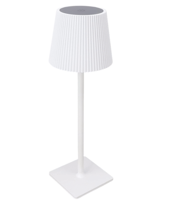 Cordless Table Lamp Black Set of 2 Pack White 5200mAH Square Base