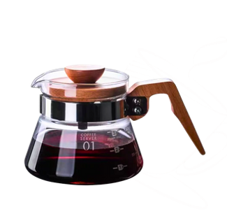 COFFEE SERVER 01 WITH WOODEN HANDLE 400ML