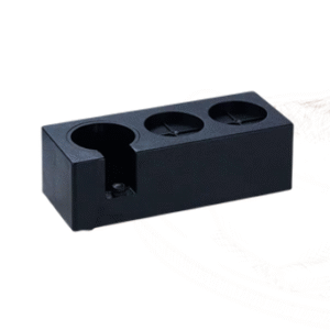 EXPRESSO TAMPING STATION PLASTIC BLACK (SMALL) 3 COMPARTMENT
