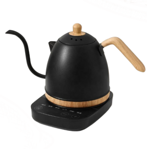 ELECTRICAL STAINLESS STEEL GOOSENECK KETTLE BLACK 800ML