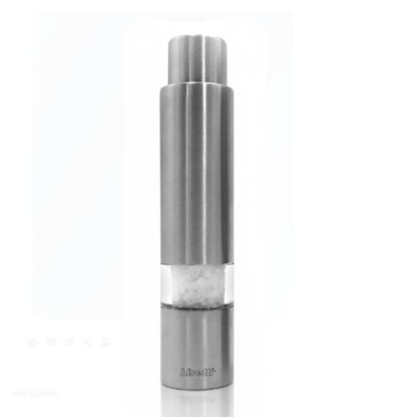 Bisetti Stainless Steel & Acrilyc Salt mill 14.5cm