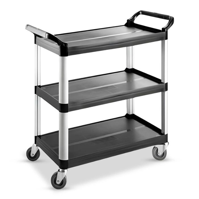 SERVICE TROLLEY LARGE BLACK