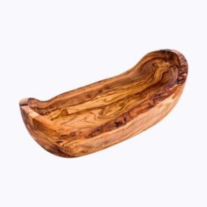 Olive Wood Oval Fruit Basket