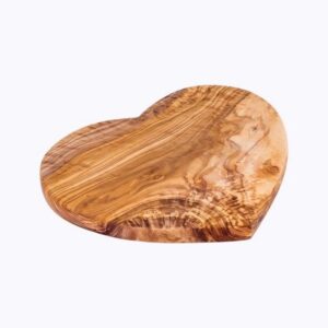 Olive Wood Heart cutting board 25 CM