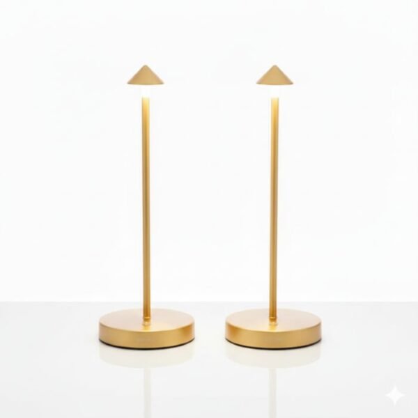 Cordless Table Lamp Set of 2 Gold for Bar and Dining Cordless Table Lamp Set of 2 Gold for Bar and Dining