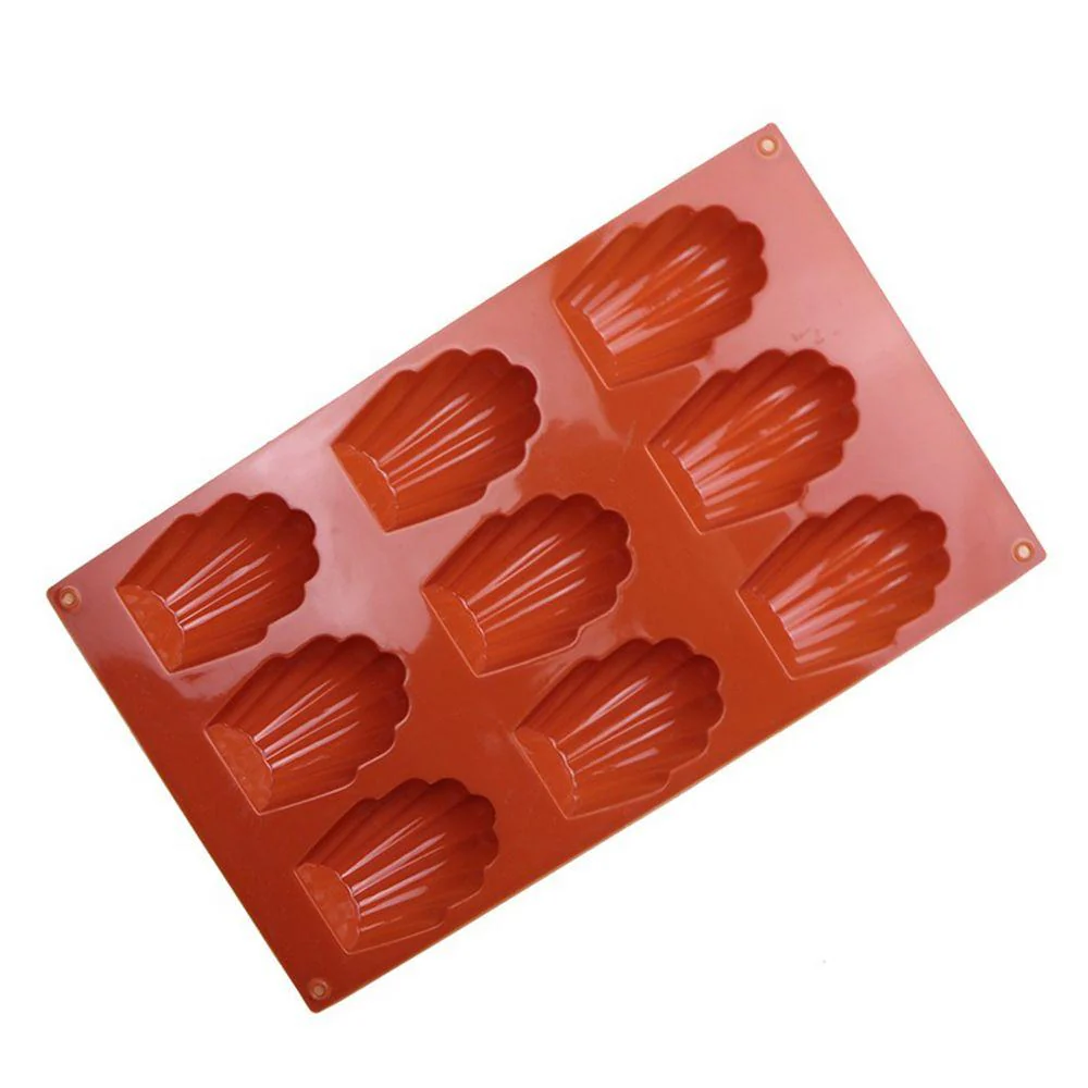 MADELEINE - SILICONE BAKING MOULD -65X45 X H 17mm - 9 CUPS 9*24ml