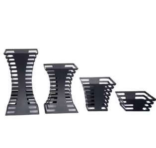 Buffet Elevation Riser Stand Set of 4 (4-Layers Black)