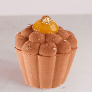 BRIOCHETTE - SILICONE BAKING MOULD - D 79 X H 37mm - 6 CUPS 6*96ml