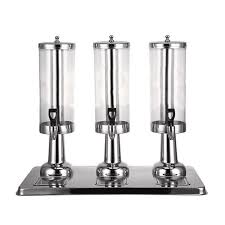 Dual Commercial Juice Dispenser 4L+4L+4L Stainless Steel