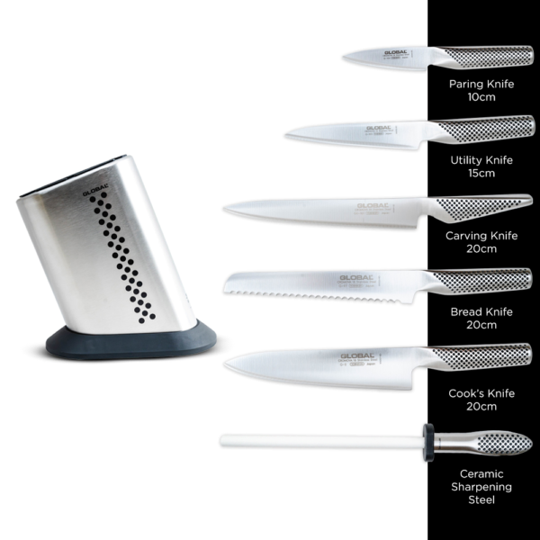 Global Knife Block, Set of 7