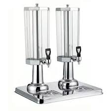 Dual Commercial Juice Dispenser 4L+4L Stainless Steel