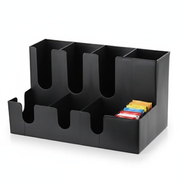 Bar Caddy Organizer 9 Compartment Black Bar Caddy Organizer 9 Compartment Black