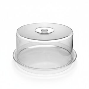 Polycarbonate Cake Stand With Cover 32cm