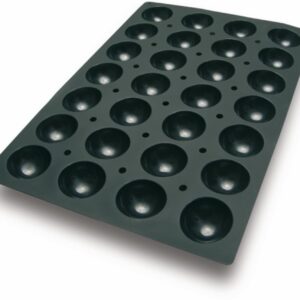 HALF BALL - SILICON BAKING MOULD - D 70X70 X H 20mm - 60 CUPS/BRIOCHETTES