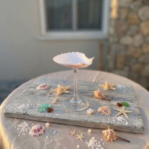 Scallop Shell Coupe Glass | Natural Coastal Stemware – Multiple Colors - Image 3