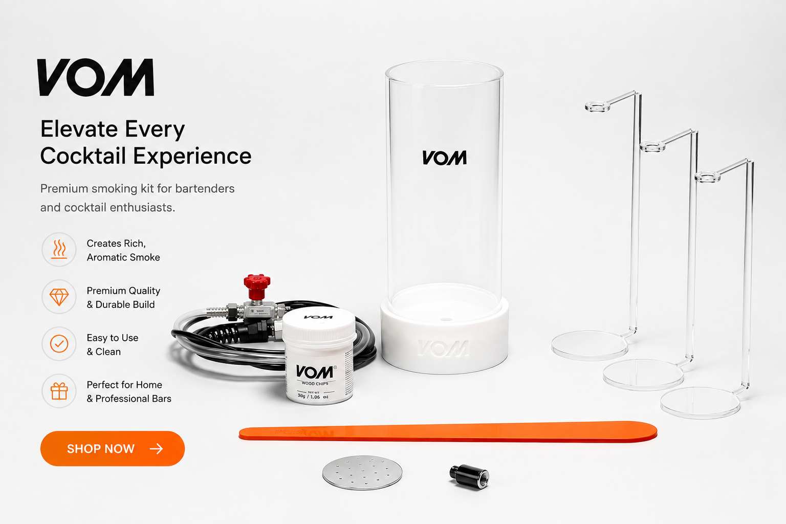Start creating flying edible clouds with the VOM Basic edible cloud kit — perfect for bartenders & chefs exploring gastronomy. Shop now!