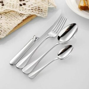 Prague Dinner Spoon, 210mm Spoon, 304 Stainless Steel Spoon, Hotel Cutlery, Restaurant Tableware, Dining Utensils
