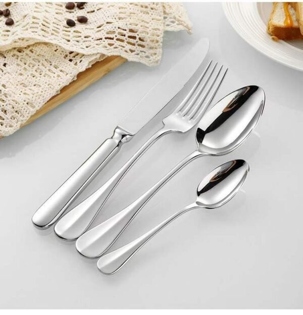 Prague Dinner Spoon, 210mm Spoon, 304 Stainless Steel Spoon, Hotel Cutlery, Restaurant Tableware, Dining Utensils