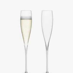 LSA International Savoy Champagne Flute 200ml Set of 2