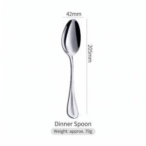 Prague Dinner Spoon 210mm 304 Stainless Steel