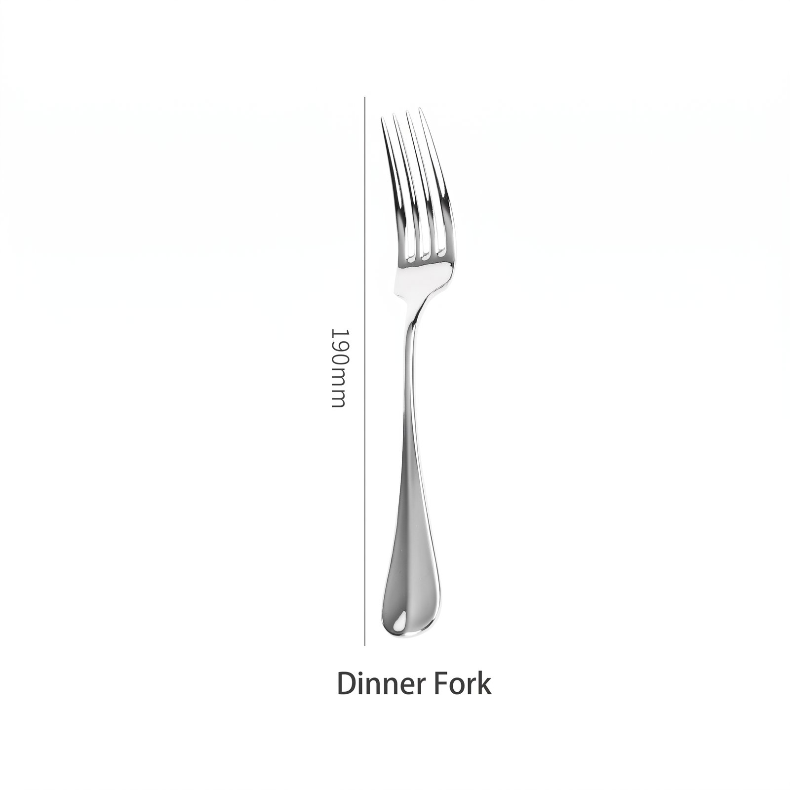 Prague Dinner Fork 210mm 304 Stainless Steel